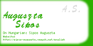 auguszta sipos business card